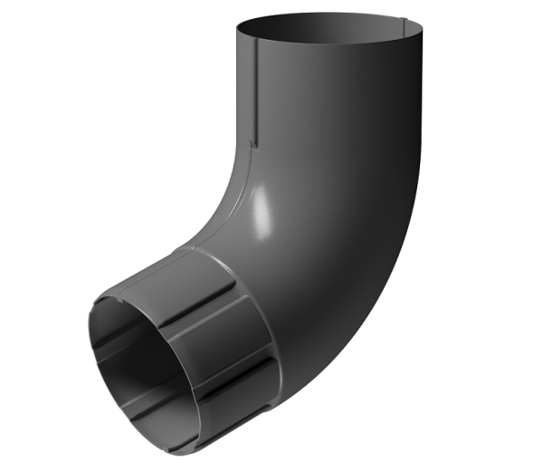 Колено 72° D90 Döcke STAL PREMIUM Графит, (RAL 7024) купить в Брянске