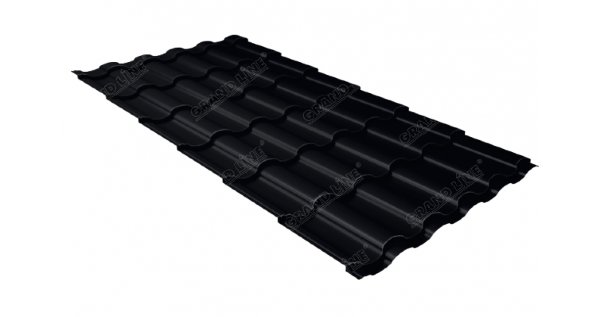 Металлочерепица кредо 0,45 Drap RAL 9005 черный купить в Брянске