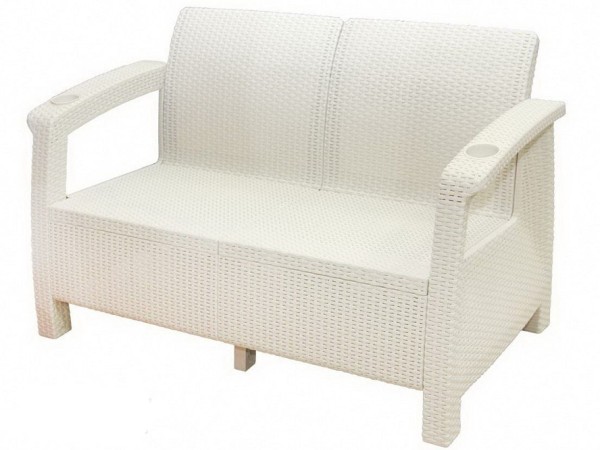Двухместный диван Yalta Sofa Seаt белый купить в Брянске