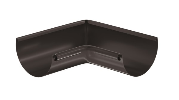 Водосток Aquasistem, система 125x90 - Угол желоба, внутренний 90° RR 32 Тёмно-Коричневый купить в Брянске