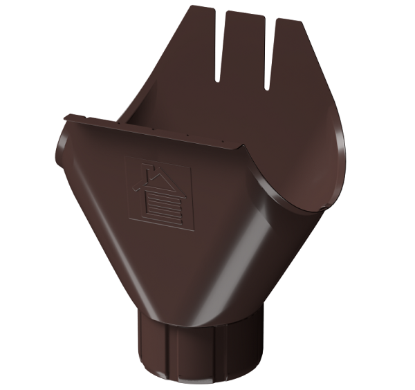 Воронка желоба D125 Döcke STAL PREMIUM Шоколад, (RAL 8019) купить в Брянске