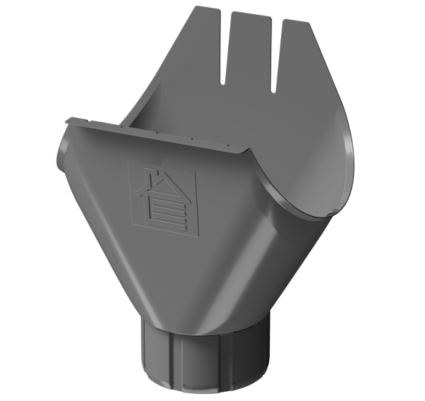 Воронка желоба D125 Döcke STAL PREMIUM Графит, (RAL 7024) купить в Брянске
