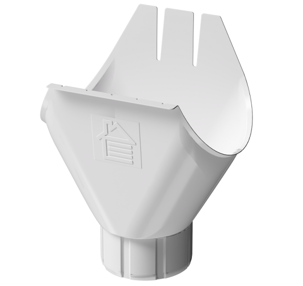 Воронка желоба D125 Döcke STAL PREMIUM Пломбир, (RAL 9010) купить в Брянске