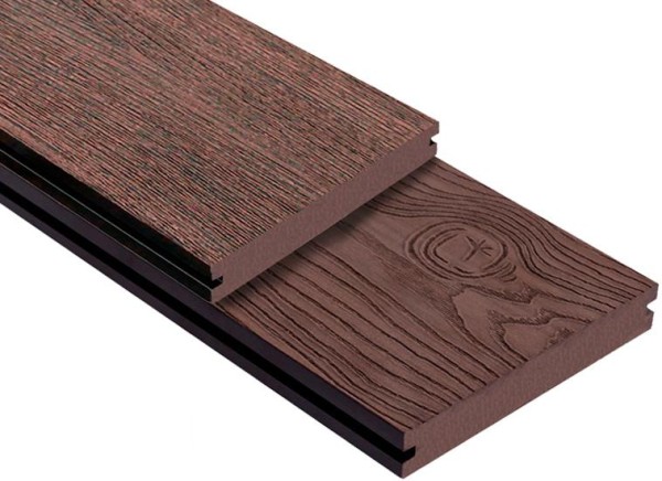 Террасная доска ДПК Outdoor 3D полнотелая STORM/OCEAN BROWN коричневая микс купить в Брянске