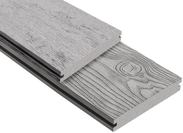 Террасная доска ДПК Outdoor 3D полнотелая STORM/OCEAN GREY серая микс купить в Брянске