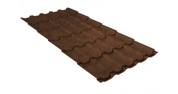 Металлочерепица квинта плюс GL 0,5 Safari Twincolor Brown купить в Брянске