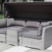Диван-Трансформер AFINA плетеный из иск. ротанга AFM-320G Grey купить в Брянске
