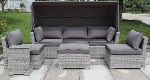Диван-Трансформер AFINA плетеный из иск. ротанга AFM-320G Grey купить в Брянске