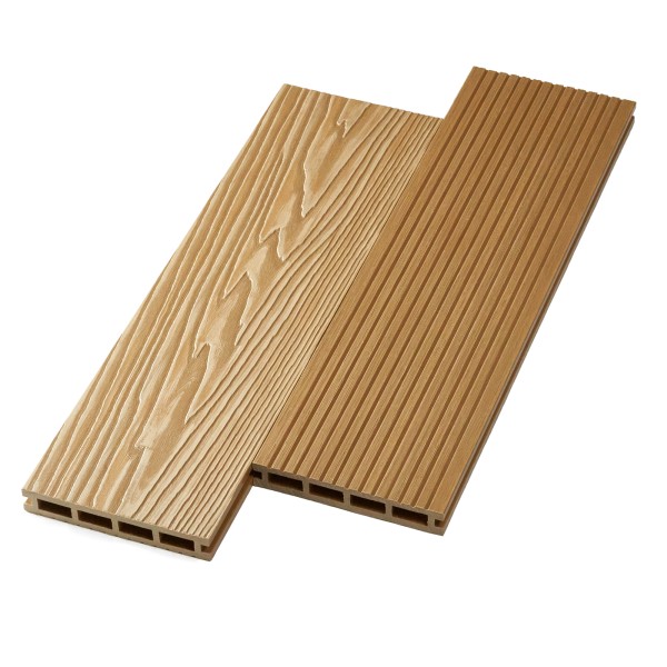 Террасная доска ДПК NanoWood двусторонняя New 3D тиснение + вельвет Орех купить в Брянске