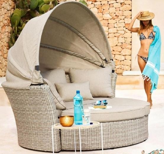 Диван-Трансформер AFINA плетеный из иск. ротанга AFM-325 Beige купить в Брянске