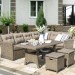 Комплект мебели AFINA плетеной из иск. ротанга AFM-307B Beige купить в Брянске
