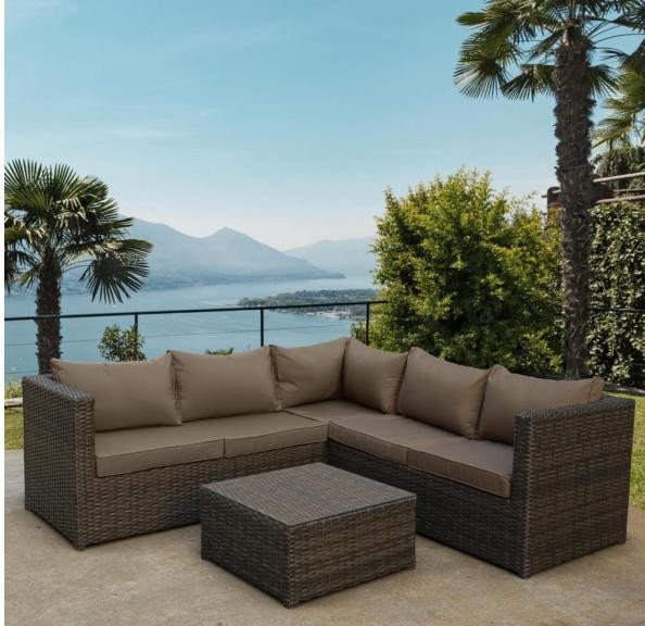 Комплект мебели AFINA плетеной из иск. ротанга YR825A Brown/Beige купить в Брянске