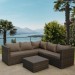 Комплект мебели AFINA плетеной из иск. ротанга YR825A Brown/Beige купить в Брянске