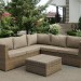 Комплект мебели AFINA плетеной из иск. ротанга YR825B Beige купить в Брянске