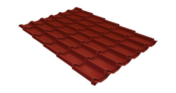 Металлочерепица классик 0,5 Satin RAL 3009 оксидно-красный купить в Брянске