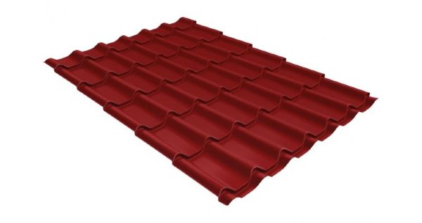 Металлочерепица классик 0,5 Satin RAL 3011 коричнево-красный купить в Брянске