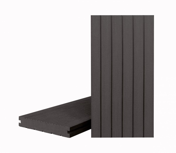 Террасная доска Классик Чёрное дерево (полнотелая с пазом) купить в Брянске