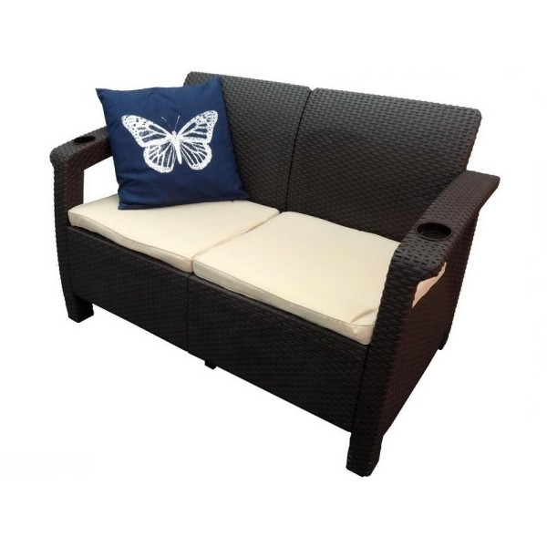 Двухместный диван Yalta Sofa Seаt венге купить в Брянске