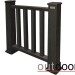 Ограждение из ДПК Outdoor Классик 3D STORM чёрный купить в Брянске