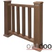 Ограждение из ДПК Outdoor Классик 3D STORM коричневый микс купить в Брянске