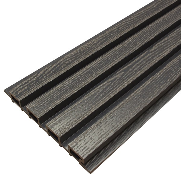 Фасадная доска из ДПК Faynag Wood Рейка Мокрый Асфальт купить в Брянске