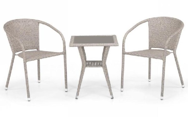 Комплект плетеной мебели AFINA из иск. ротанга T25C/Y137C-W85 Latte 2Pcs купить в Брянске