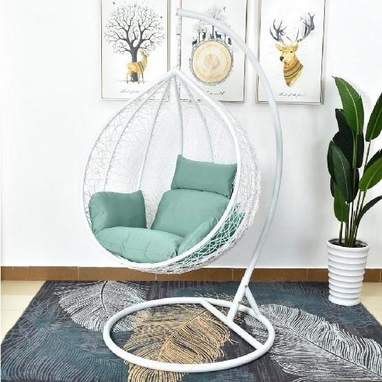 Кресло Подвесное из искусственного ротанга AFM-168A-L White/Green купить в Брянске