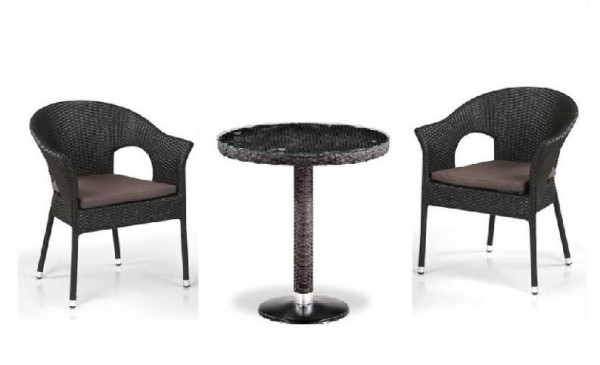 Комплект плетеной мебели AFINA из иск. ротанга T601/Y79A-W53 Brown 2Pcs купить в Брянске