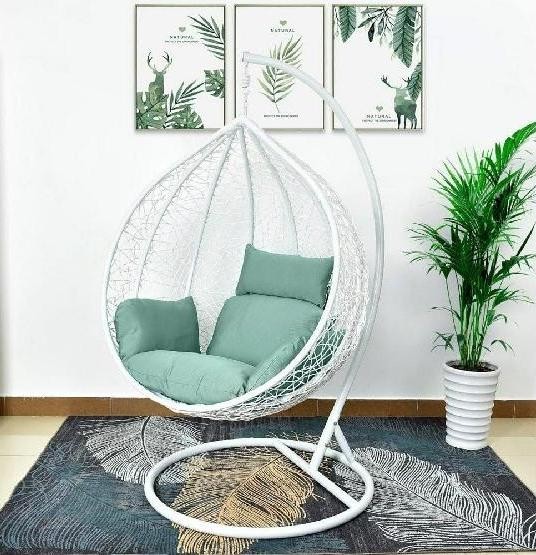 Кресло Подвесное из искусственного ротанга AFM-168A-XL White/Green купить в Брянске
