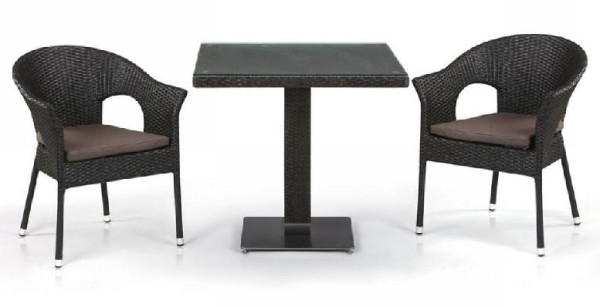 Комплект плетеной мебели AFINA из иск. ротанга T605SWT/Y79A-W53 Brown 2Pcs купить в Брянске