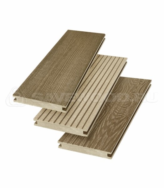 Террасная доска SW Fraxinus (R) полнотелая «SaveWood» Тик купить в Брянске