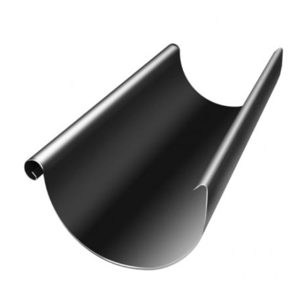 Водосток Grand Line 125x90 – Желоб 3м RAL 9005 купить в Брянске