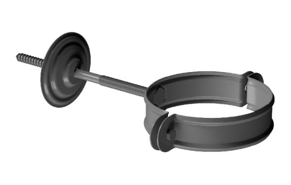 Хомут трубы D90 Döcke STAL PREMIUM Графит, (RAL 7024) купить в Брянске