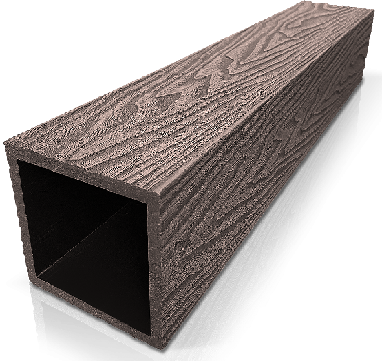 Столб ДПК 3D GardenParkett фактура дерева Венге купить в Брянске