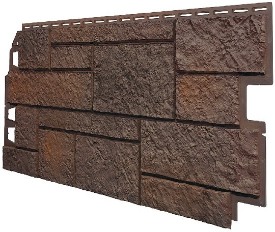 Фасадная панель VOX Sandstone (Сандстоун) темно коричневый купить в Брянске