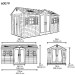 Сарай пластиковый LifeTime 15x8 DD купить в Брянске