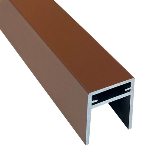П-профиль Алюминиевый EasyDecking 35x25 Коричневый купить в Брянске