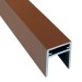 П-профиль Алюминиевый EasyDecking 35x25 Коричневый купить в Брянске