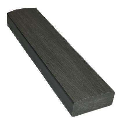 Лавочный брус Ecodecking Некст полнотелый брашированный 70х35 графит купить в Брянске