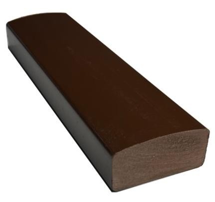 Лавочный брус Ecodecking Некст полнотелый глянцевый 70х35 шоколад купить в Брянске