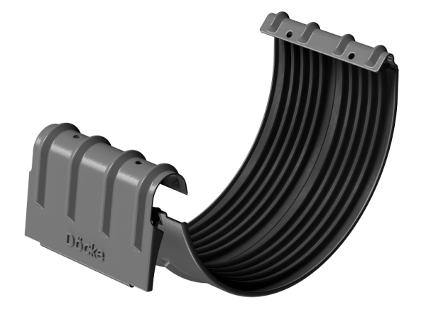 Соединитель желобов D125 Döcke STAL PREMIUM Графит, (RAL 7024) купить в Брянске