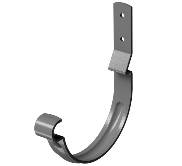 Карнизный крюк короткий (гнутый) D125 Döcke STAL PREMIUM Графит, (RAL 7024) купить в Брянске