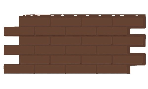 Фасадная панель T-Siding Кирпич Модерн Эко Браун купить в Брянске