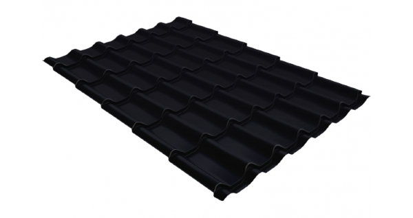 Металлочерепица классик GL 0,5 Quarzit lite RAL 9005 черный купить в Брянске